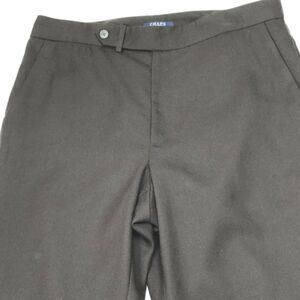 Chaps Dress Pants Women Size 12 Brown 100% Wool Fully Lined Career Work Casual